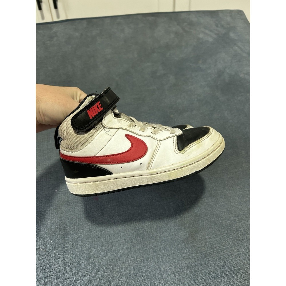 Nike Boys Black and Red High Top Sneakers Size 12C - Picture 3 of 5